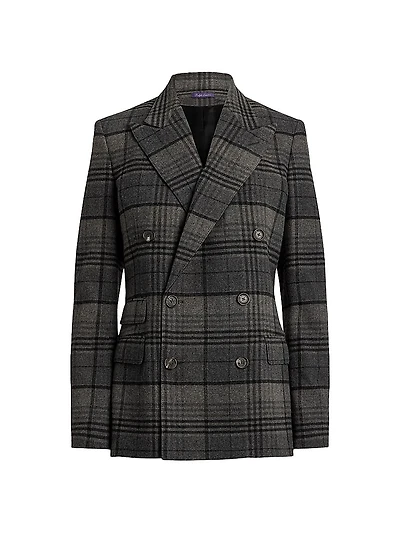 Kent Plaid Wool Jacket