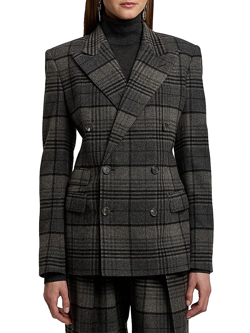 Kent Plaid Wool Jacket