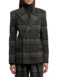 Kent Plaid Wool Jacket