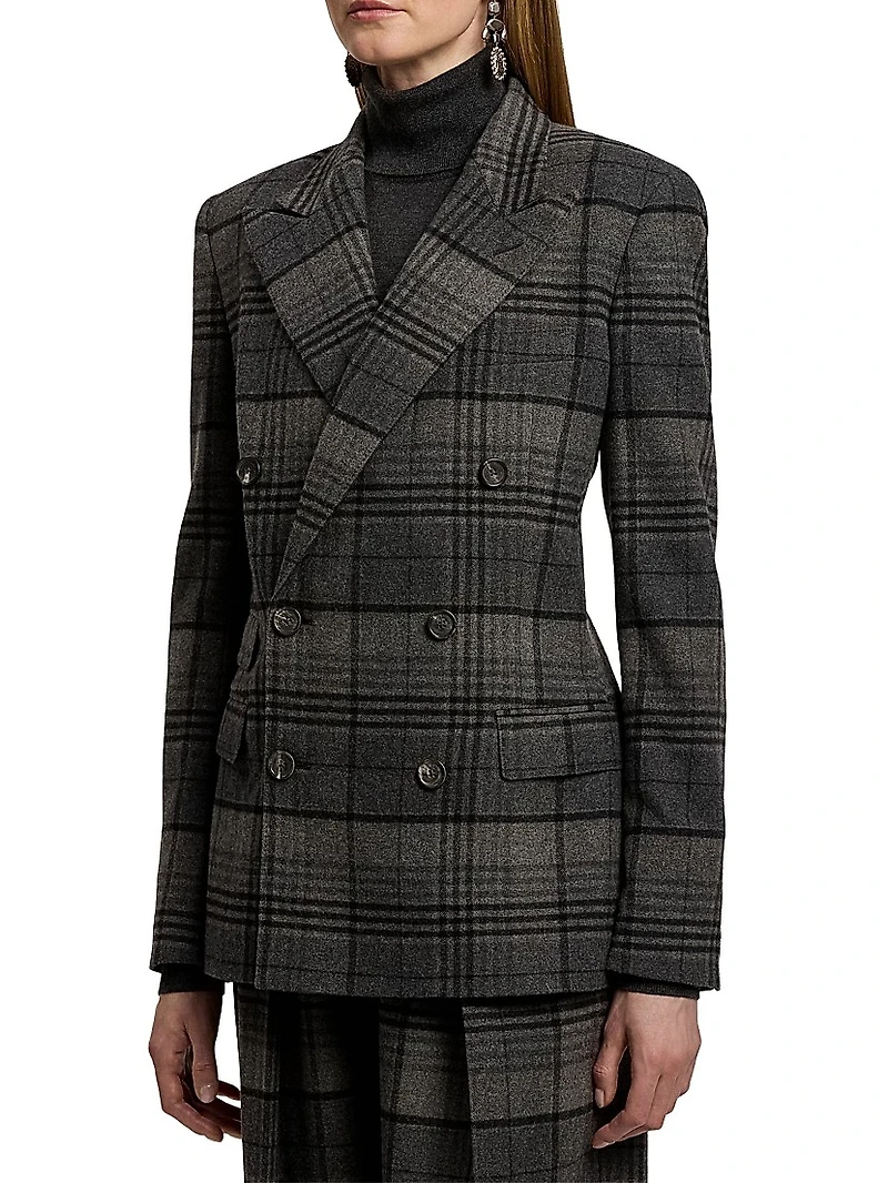 Kent Plaid Wool Jacket