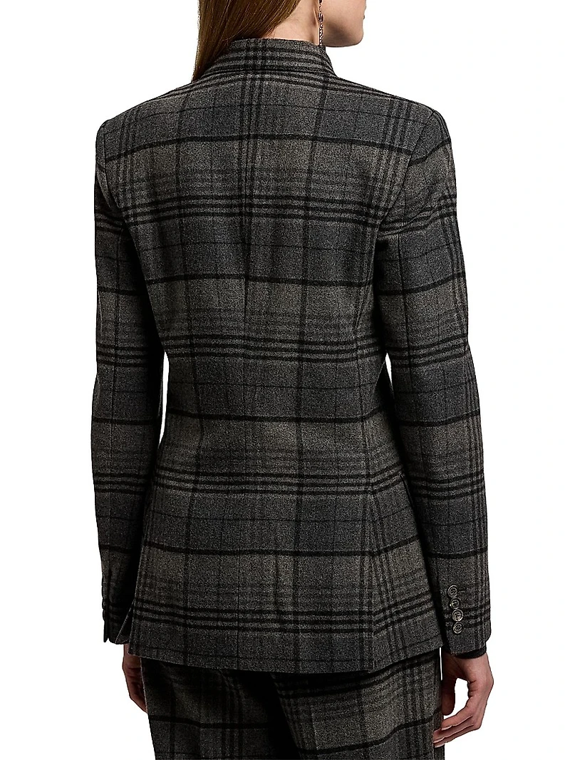Kent Plaid Wool Jacket