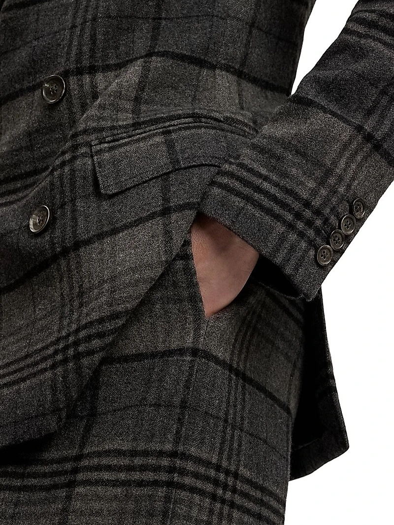 Kent Plaid Wool Jacket