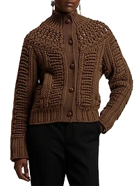 Mixed Stitch Cashmere Cardigan