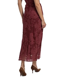 Lace A-Line Maxi Skirt
