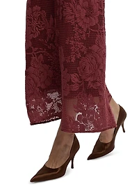 Lace A-Line Maxi Skirt