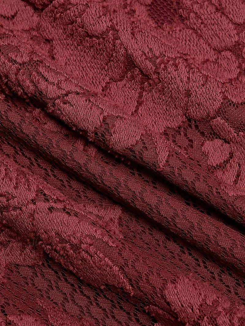 Lace A-Line Maxi Skirt