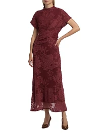 Lace A-Line Maxi Skirt