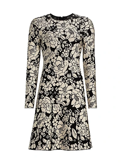 Floral Jacquard Minidress