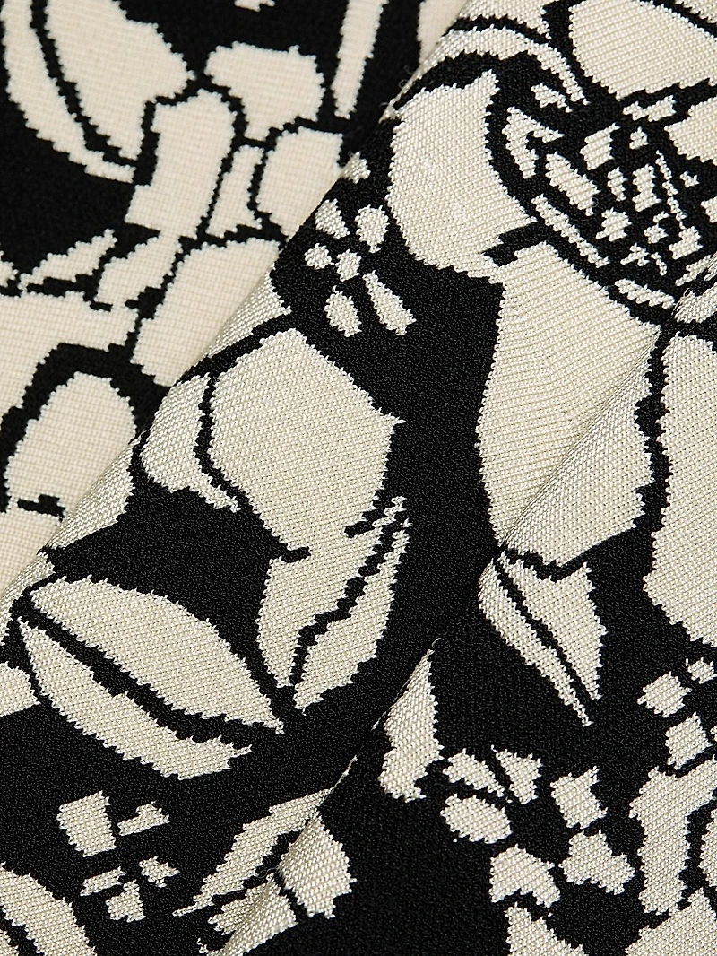 Floral Jacquard Minidress