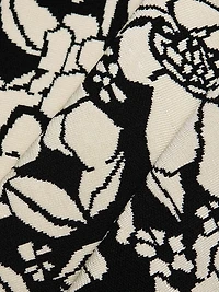 Floral Jacquard Minidress