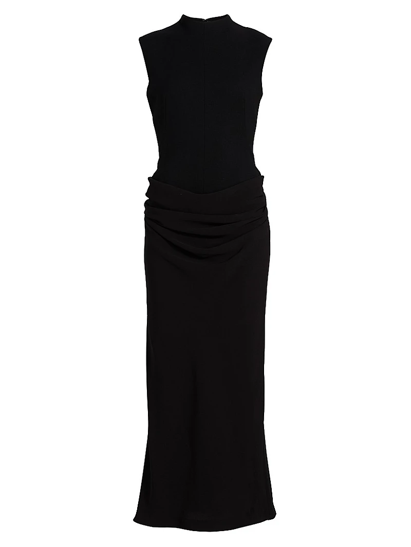 Sleeveless Cummerbund Dress