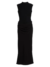 Sleeveless Cummerbund Dress
