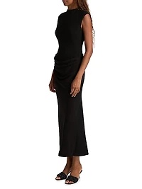 Sleeveless Cummerbund Dress