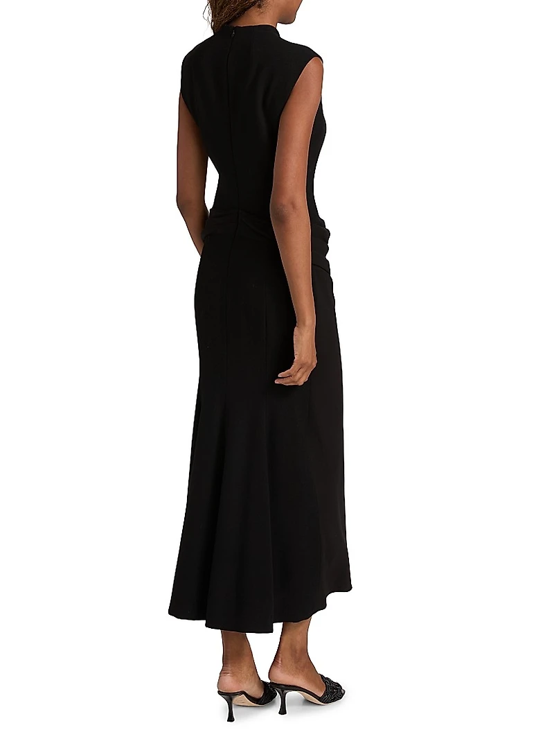 Sleeveless Cummerbund Dress