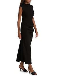 Sleeveless Cummerbund Dress