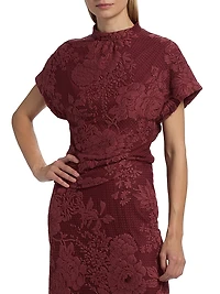 Lace Mock Turtleneck Top