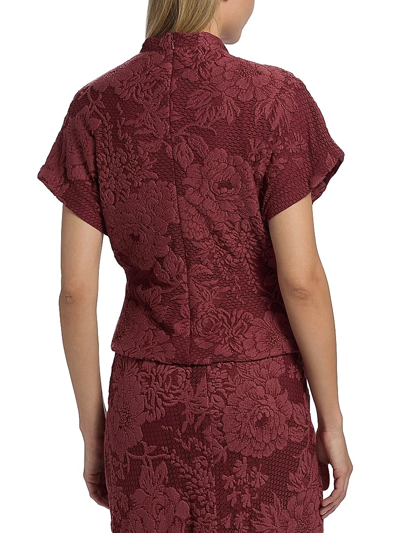 Lace Mock Turtleneck Top