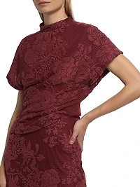 Lace Mock Turtleneck Top