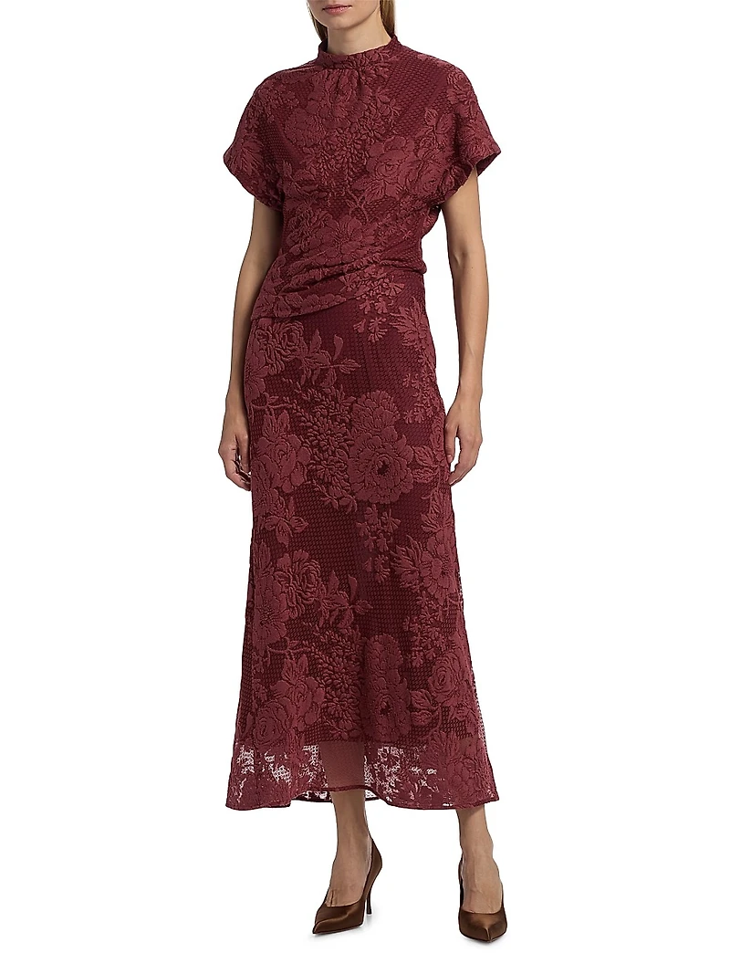 Lace Mock Turtleneck Top