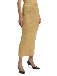 Sequined Knit Pencil Skirt