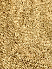 Sequined Knit Mock Turtleneck Top