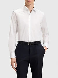 Regular-Fit Shirt in Easy-Iron Cotton Poplin