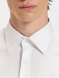 Regular-Fit Shirt in Easy-Iron Cotton Poplin