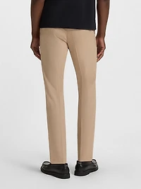 Slim-Fit Trousers Melange Stretch Fabric