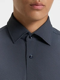 Printed Slim-Fit Shirt Performance-Stretch Fabric