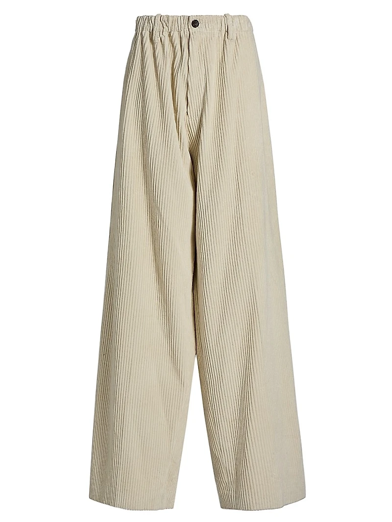 Lidie Cotton Corduroy Wide-Leg Pants