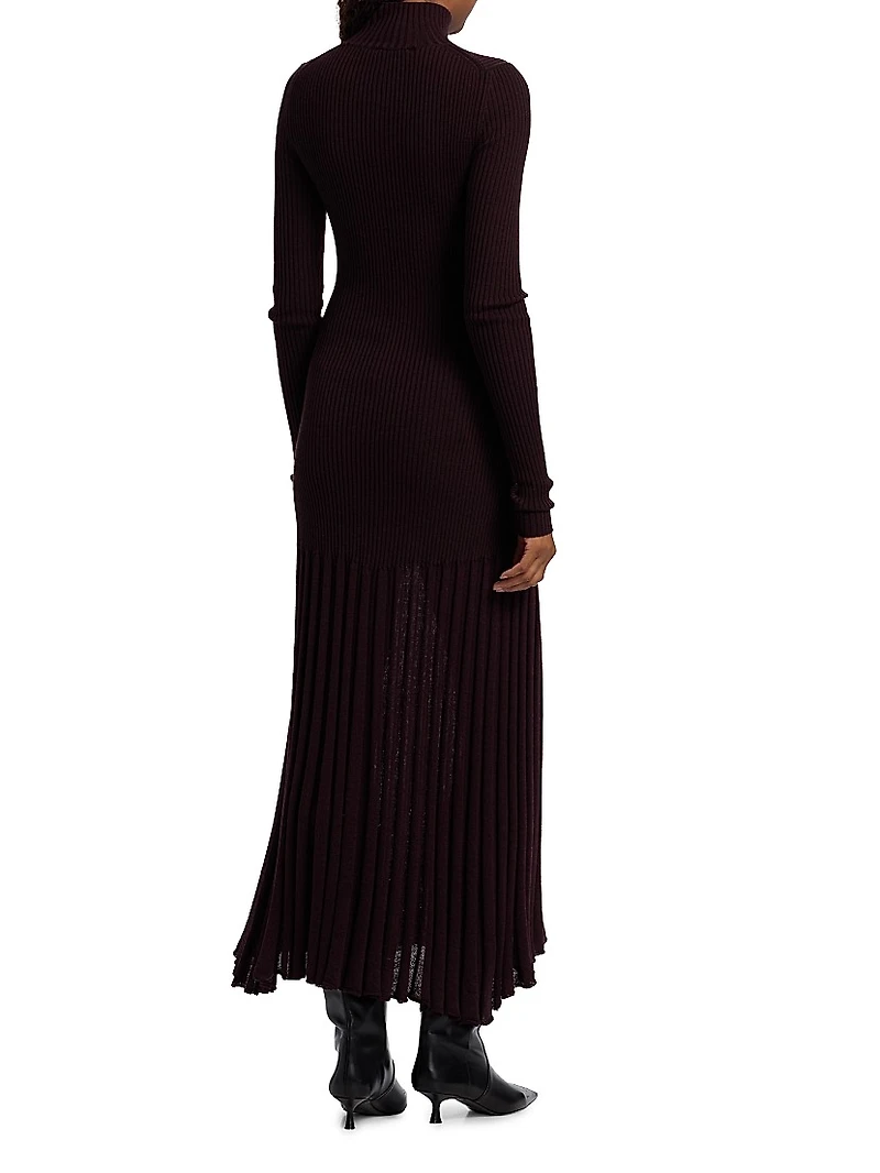 Jada Ribbed Merino Maxi Dress