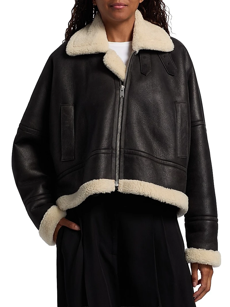 Alya Shearling & Leather Jacket