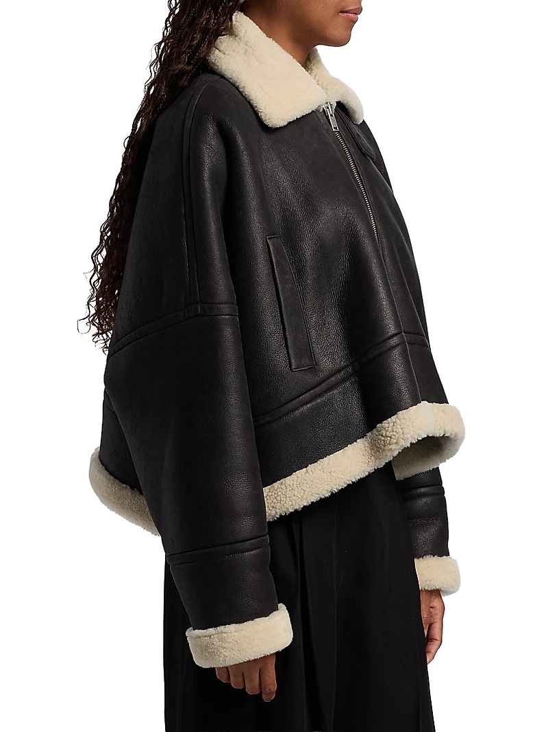 Alya Shearling & Leather Jacket