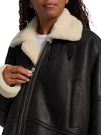 Alya Shearling & Leather Jacket