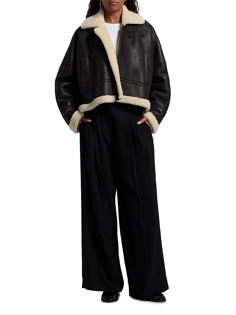 Alya Shearling & Leather Jacket