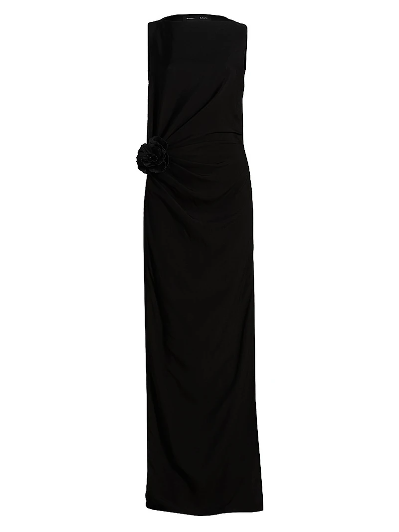 Indria Double Crepe Cocktail Dress
