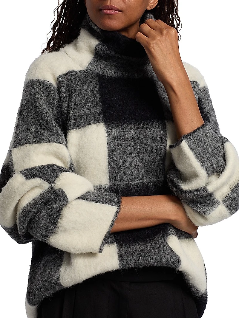 Kai Brushed Plaid Sweater