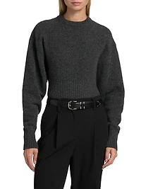 Randi Boiled Stretch Wool Top