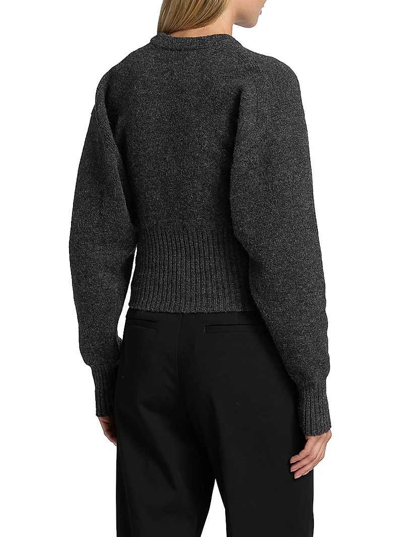 Randi Boiled Stretch Wool Top