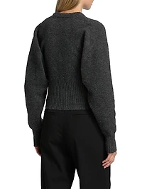 Randi Boiled Stretch Wool Top