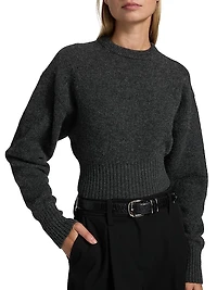 Randi Boiled Stretch Wool Top