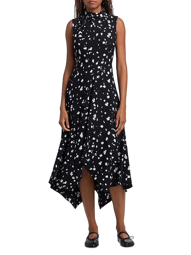 Devora Printed Midi-Dress