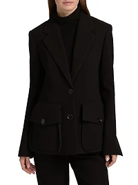 Silva Scuba Single-Breasted Blazer