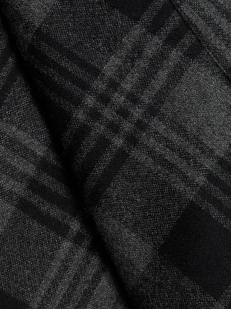 Cassia Plaid Wool Suiting Miniskirt