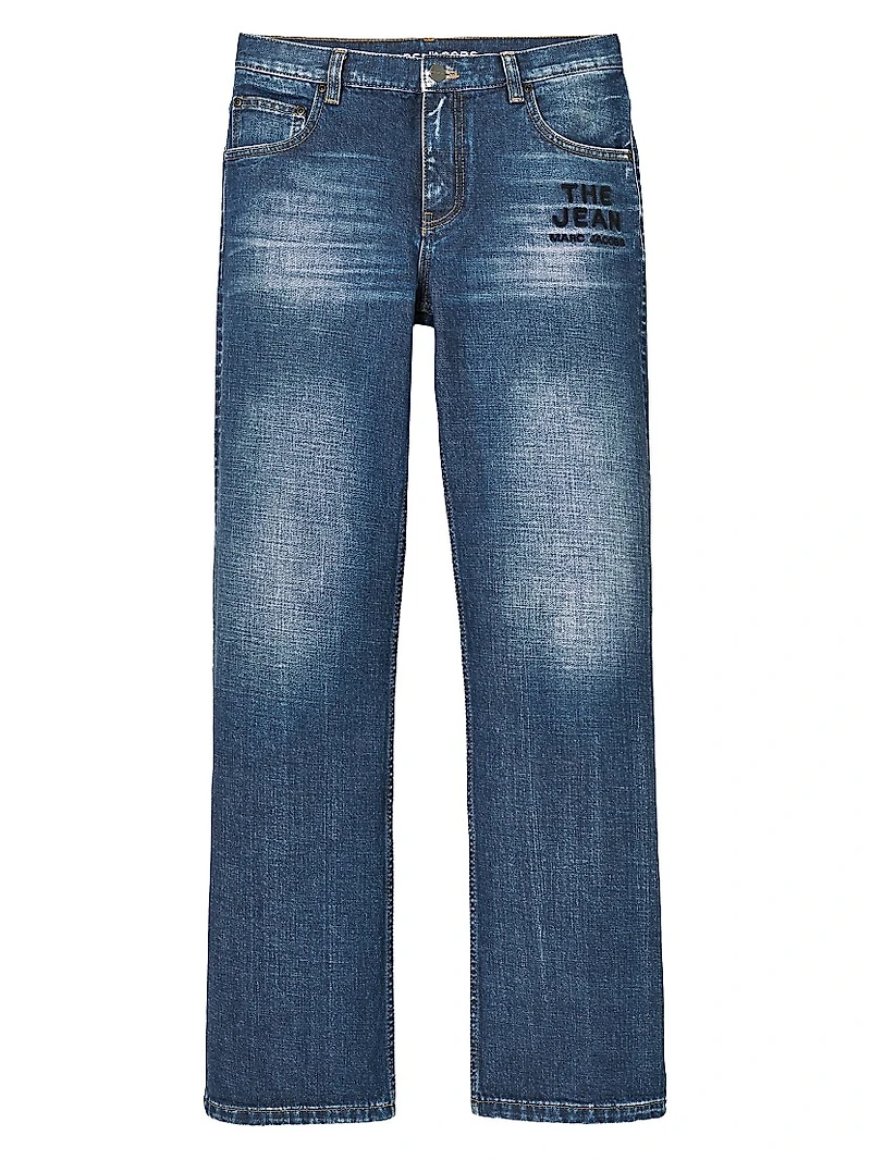 The Jean Mid-Rise Straigh-Leg Jeans