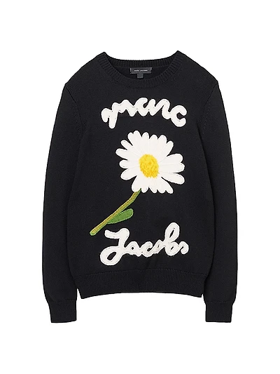 Marc Is Joy Jacquard Merino Wool Sweater