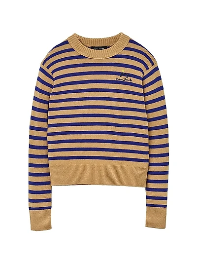 Joy Striped Wool-Cashmere Sweater