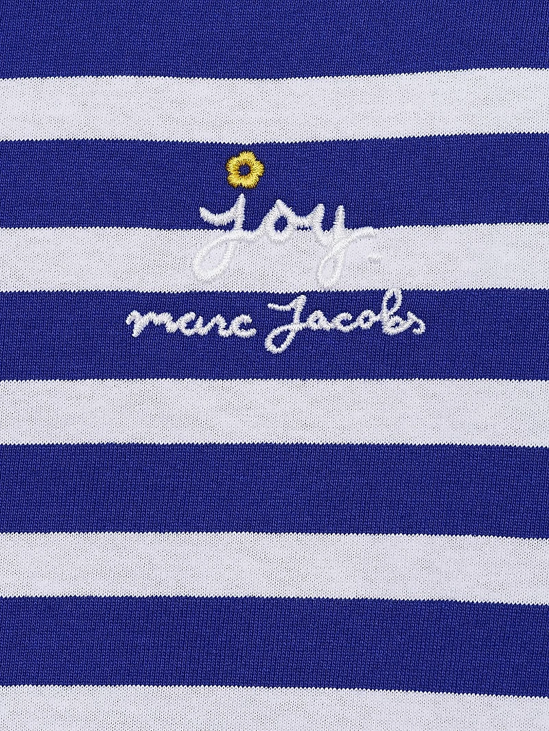 Daisy Striped Cotton Oversized T-Shirt