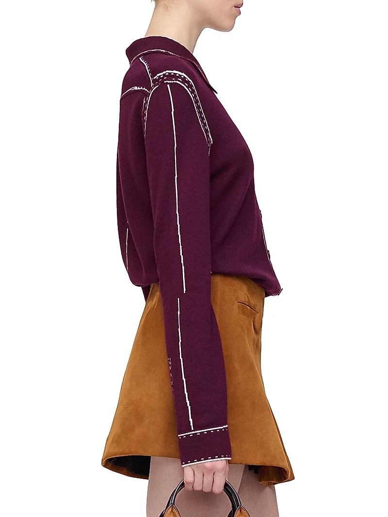 Trompe L'oeil Knit Top