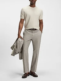 Knit Sweater with Mixed Structures